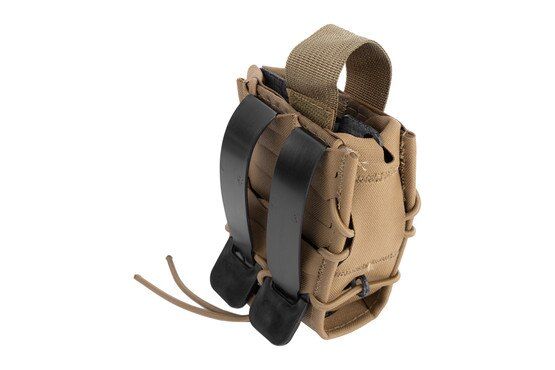 HSG Gen 2 Double TACO Handcuff Pouch in Coyote Brown has contoured side wrapped edges